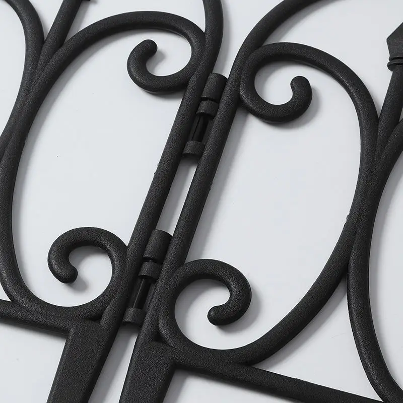 Garden Landscape Edging Borders Insert Black Plastic Interlocking Lawn Edge DIY Easy Installation for Outdoor Patio Balcony Yard