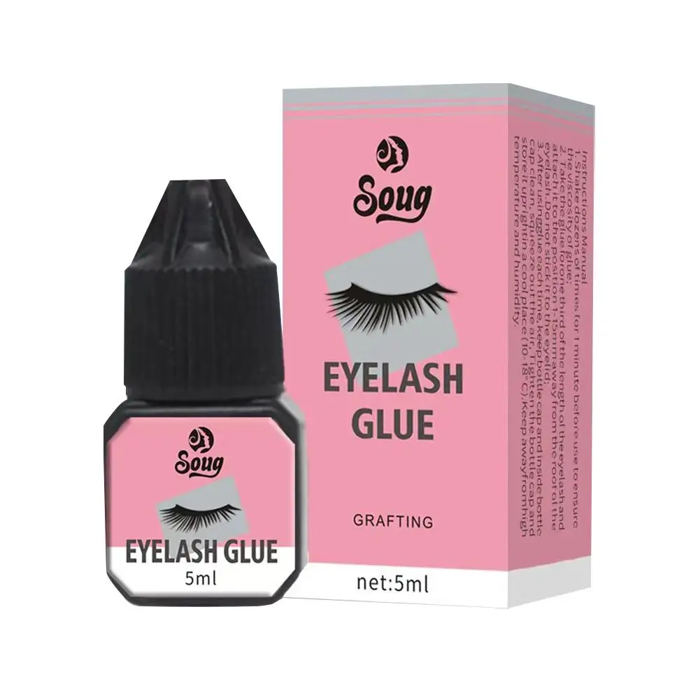 Cola preta para cílios falsos, suprimentos de extensão falsos, 5ml, Cap Adhesive, Maquiagem Beauty Tool, Coréia Lava Lash I1x7