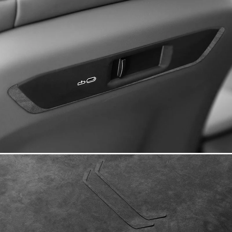 Made of Alcantara For BMW X3 G45 G48 Upper Rear Seat Adjustment Button Cover Frame Trim Sticker Car Interior Tuning Accessories