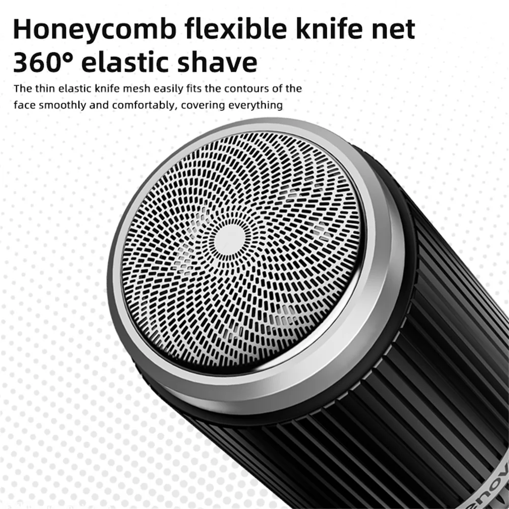 Rechargeable Waterproof Electric Shaver Razor For Men With Nose And Sideburn Trimmers And Face Cleaning Brush - Achieve A Smooth