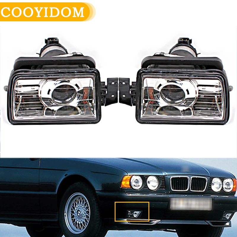 

Car fog lights fog lamp headlights DRL daytime running light driving light lamp front bumper fog light For BMW 5 E34 1988-1995