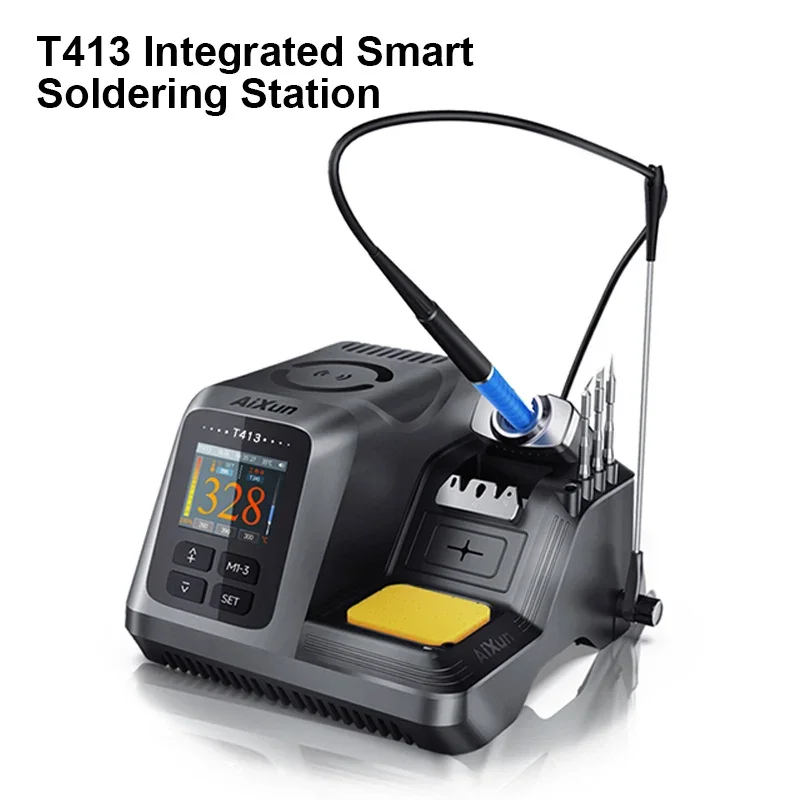 

AIXUN T413 200W Integrated Smart Precision Soldering Station Support T245/T225 Handle for Precision Welding PCB Repair