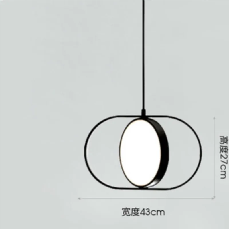 

Nordic Modern Simple Iron Pendant Lights Round Rotating LED Hanglamp Bed Lamp Restaurant Dining Room Home Deco Light Fixtures