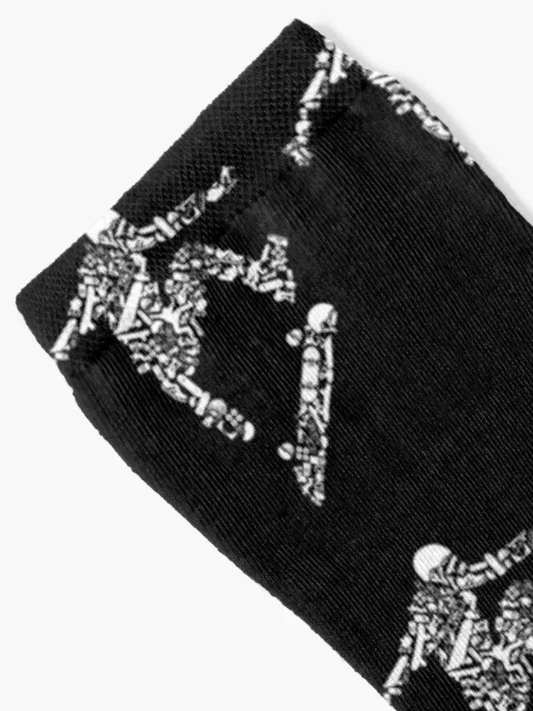 Skateboard Pattern Socks New year's Soccer Lots Run Ladies Socks Men's