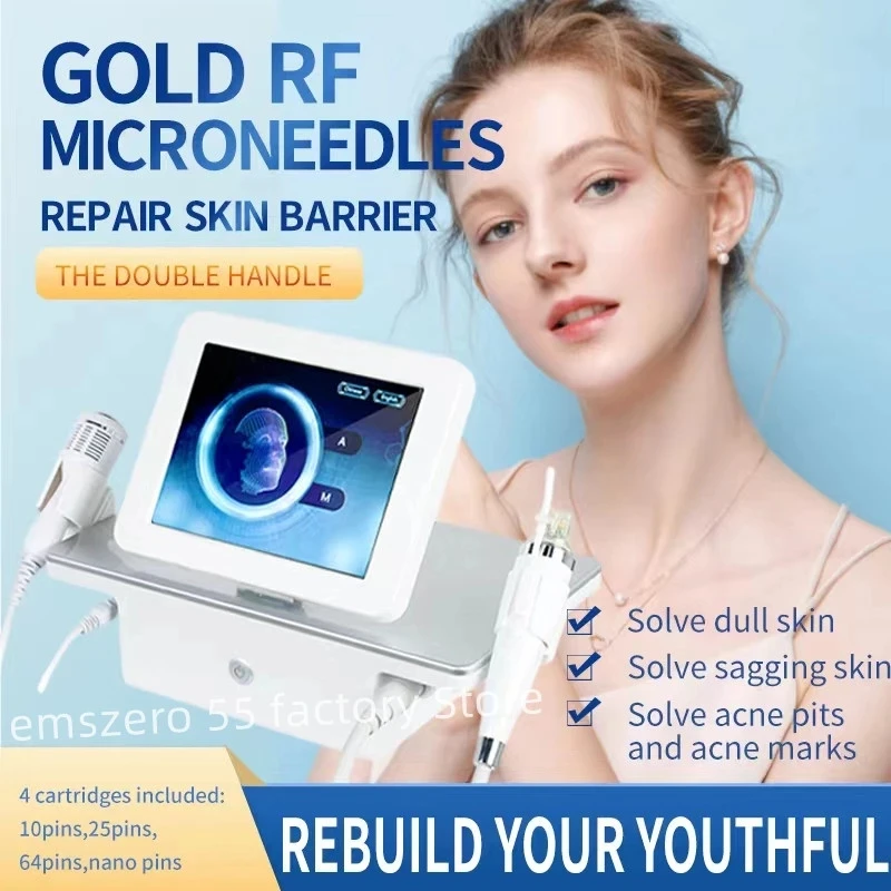 

Upgrade RF score with cold hammer facial lift and firmness, remove acne scars and stretch marks, suitable for salons and familie