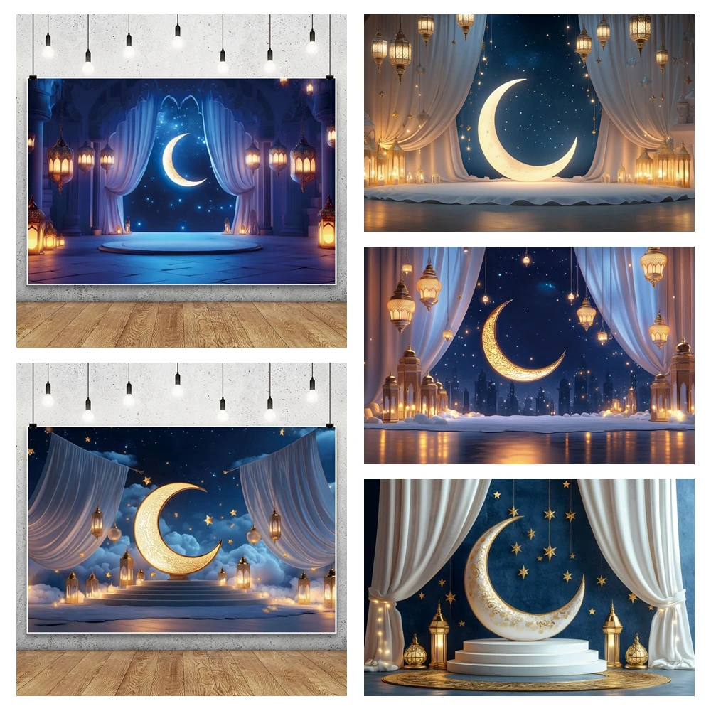 Eid Indian Wedding Moroccan Backdrop Arabian Nights Party  Islam Muslim Party Supplies Ramadan Portrait Photography Backgrounds