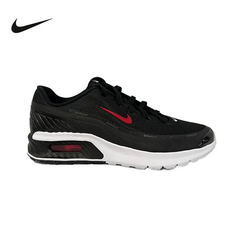 2026 Nike Herren Air Max Classic Sneakers, atmungsaktives Stoffobermaterial, stoßdämpfende Waffel-Gummisohle, Alltagsschuhe für den Alltag, IO9416-001