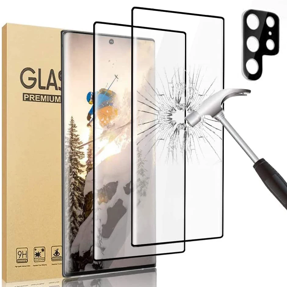 

2PCS Support Ultrasonic Fingerprint Unlock Tempered Glass For Samsung Galaxy S23 Ultra S22 Ultra S23 Plus S22+ Screen Protector