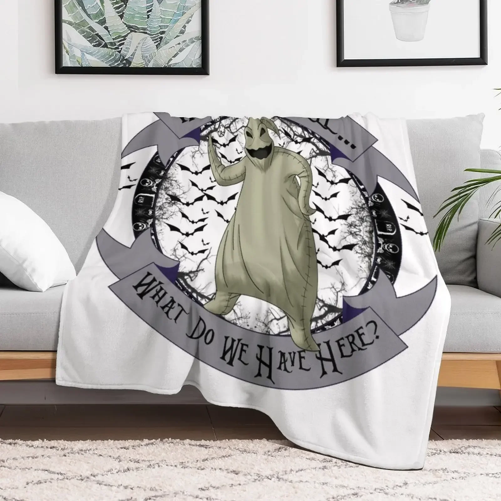 Oogie Boogie Throw Blanket christmas gifts For Sofa Thin Sofa Throw Personalized Gift Blankets