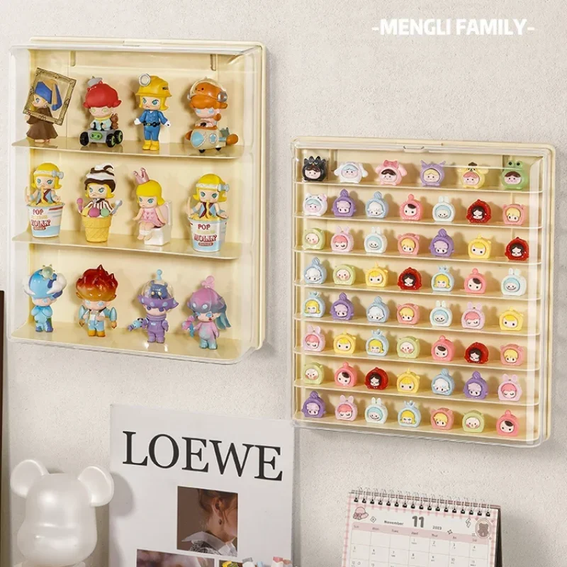 Blind Box Storage Rack Wall-Mounted Hand-made Display Transparent Action Figures Showcase Dolls Display Shelf Home Decor