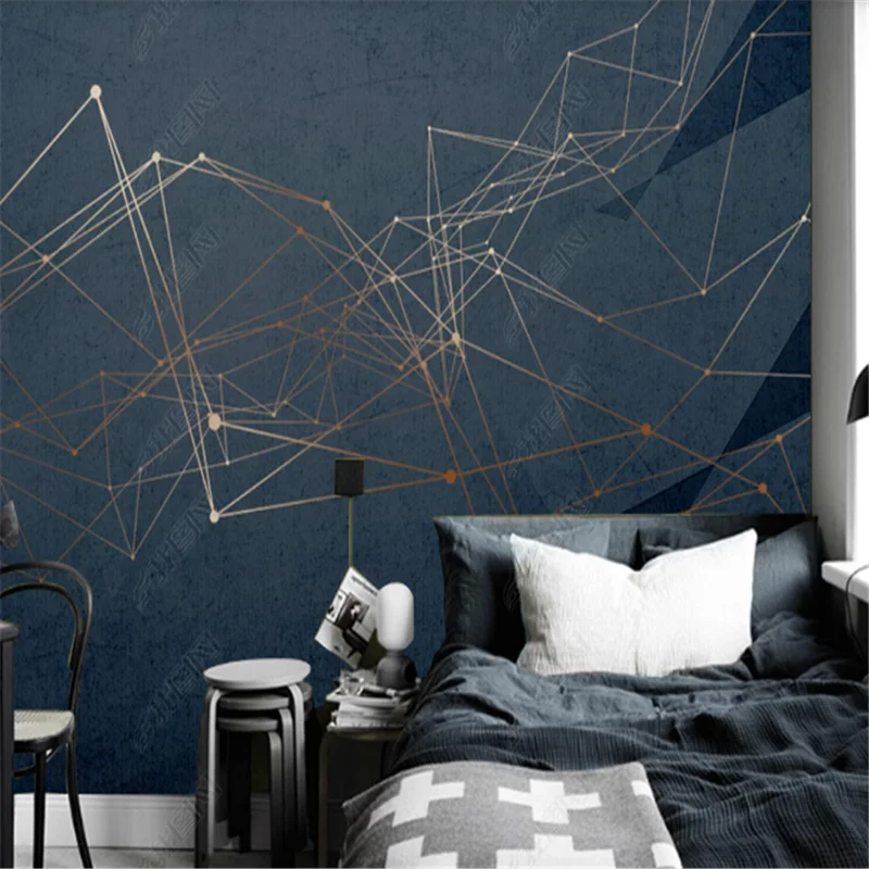 

Modern Minimalist Wallpaper For Living Room Abstract Geometric Lines Light Luxury Background Wall Papers Home Decor Mural