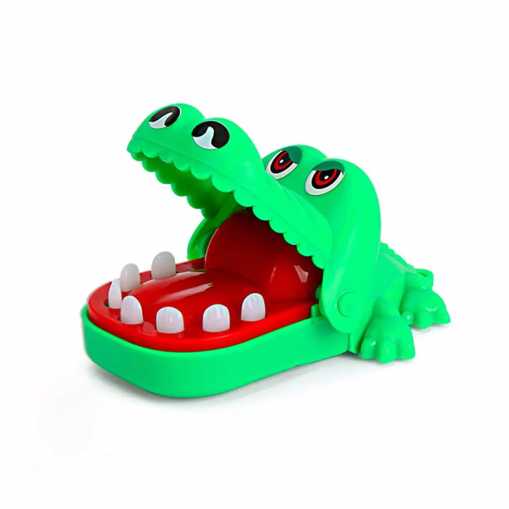 Alligator à mordre à la main avec porte-clés, jeux de famille, jouets fantaisie, mini gags, morsure de doigt, crocodile, bouche