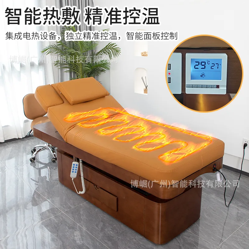 Beauty BedBojue Electric , A Specialized Massage Bed For Beauty Salons, Featuring Overall Height Adjustment, Constant Temperatur