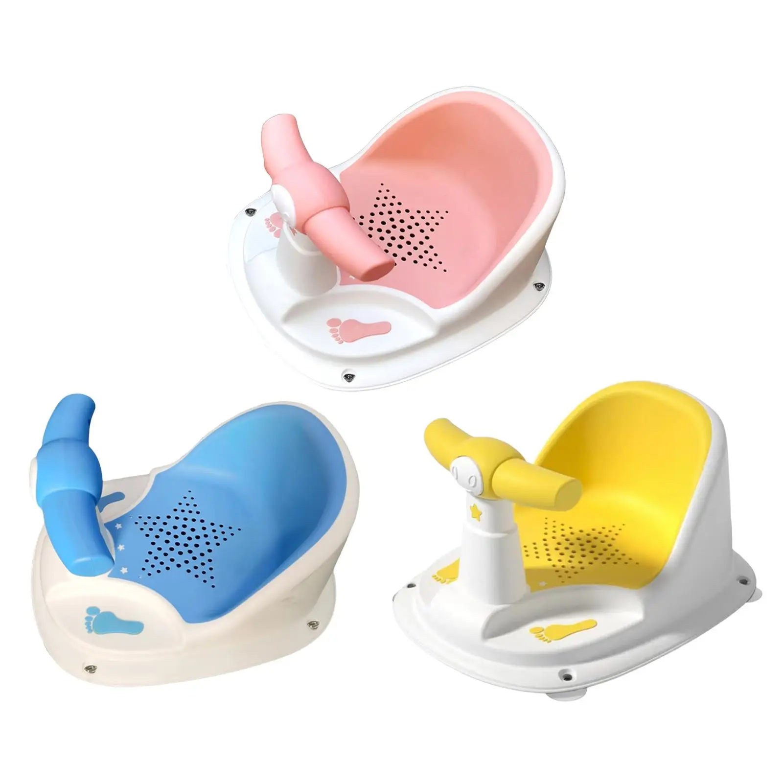 

Suction Cup Infant Bath Tub Seat Non Slip Sit up Bathing Bath Chair for Kids