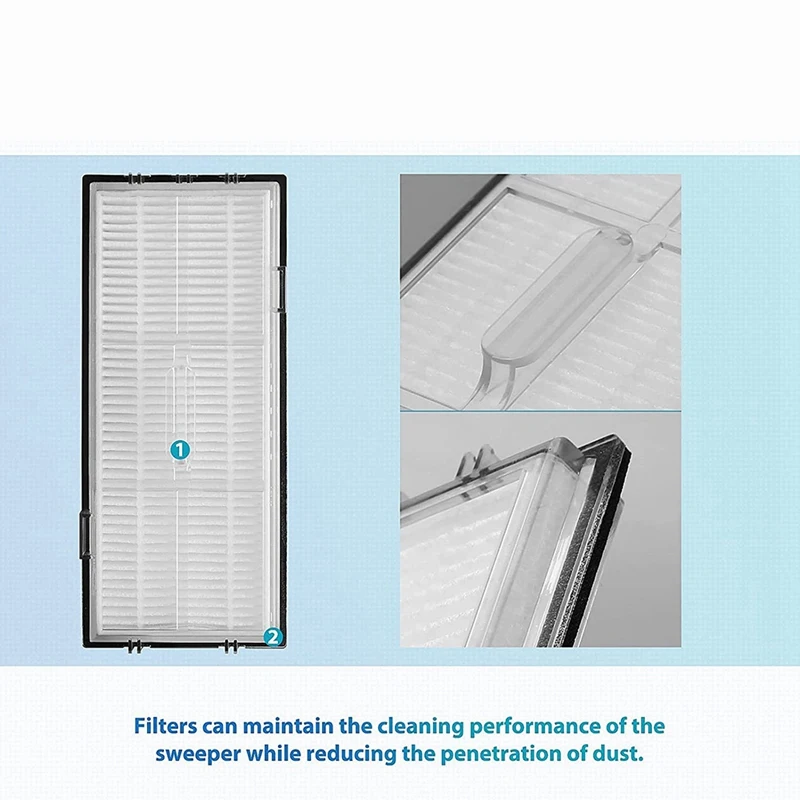 استبدال فرشاة جانبية لفلتر HEPA ، ملحقات لـ Xiaomi Roborock S7 ، T7S ، 7S Plus ، روبوت الكنس