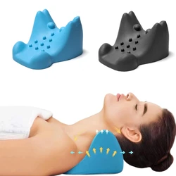 Oreiller relaxant de chiropratique pour le cou et les épaules, Relaxation musculaire, Traction, Massage, soulage la douleur, Correction de la colonne vertébrale