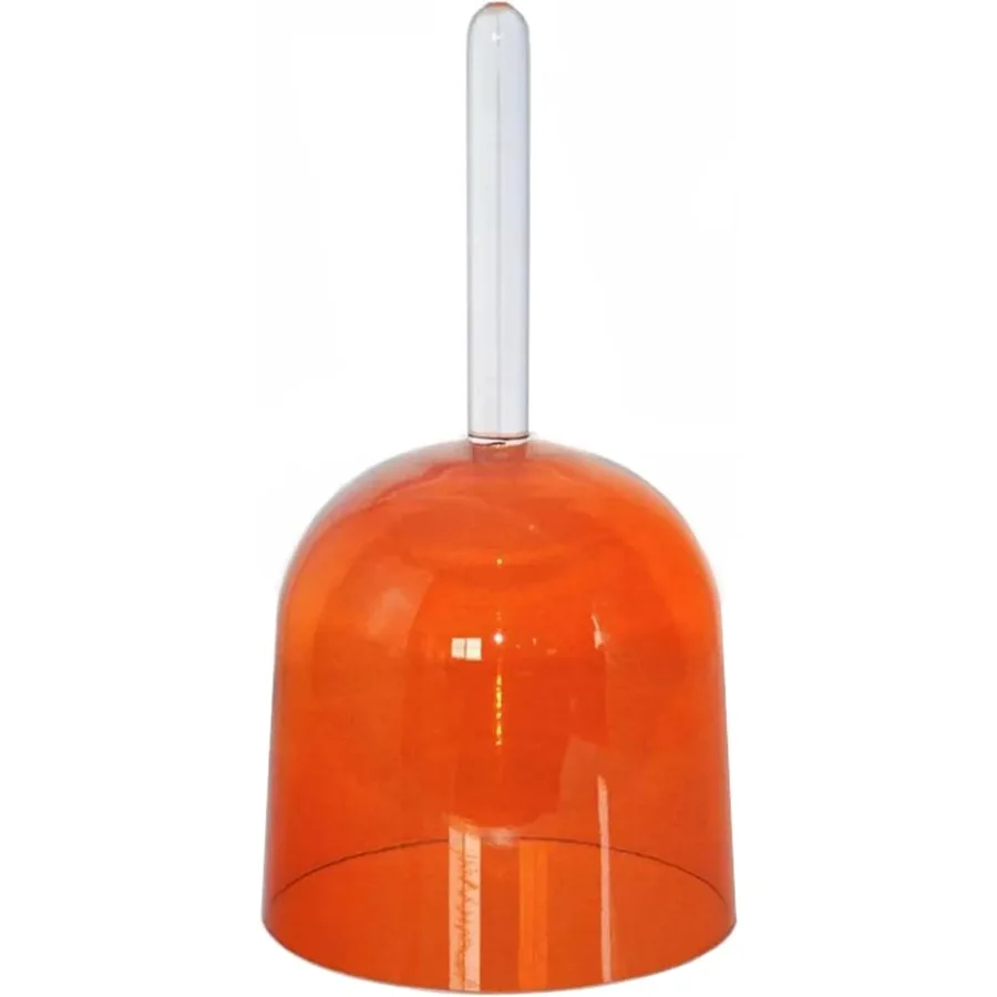 وعاء غناء كريستالي بمقبض صلب مع مطرقة من الخيزران وحقيبة حمل للسفر لشفاء الصوت برتقالي 432 هرتز D غير #2