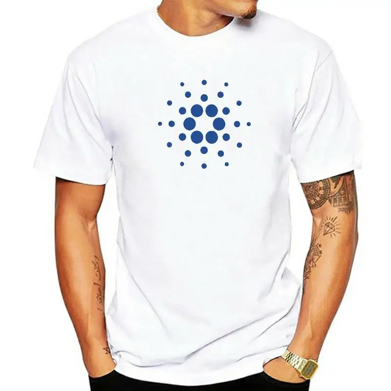 Cardano Ada Crypto Bitcoin Graphic T Shirts Men's Pure Cotton Manga Tshirt Vintage Tee Shirt for Men Camisa Streetwear