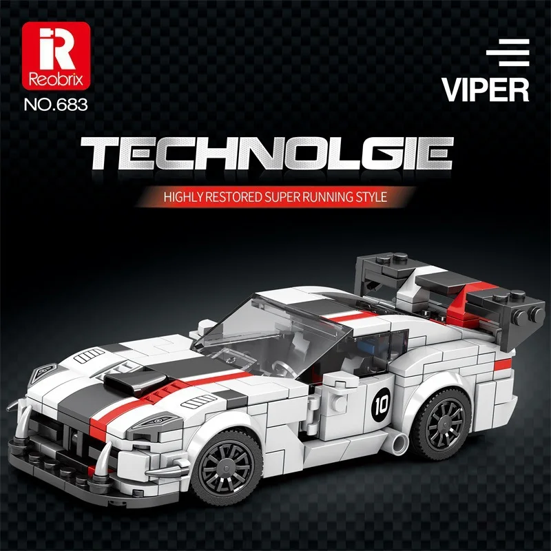 

Speed Series Racing Sports Vehicle Building Blocks Set - Classic MOC Supercar Model Technic Bricks Toy for Kids