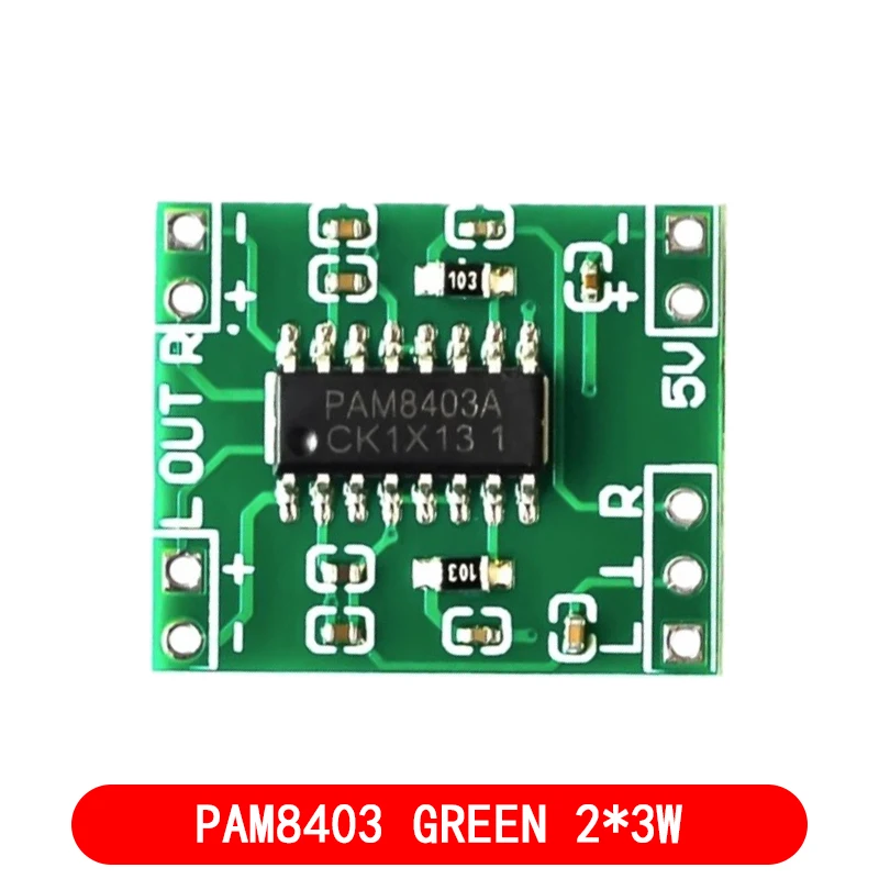 Bluetooth 5.0 PAM8403 MINI Digital Amplifier Board 2 * 3W Class D Digital DC 2.5V To 5V Power Speaker Module With Potentionmeter