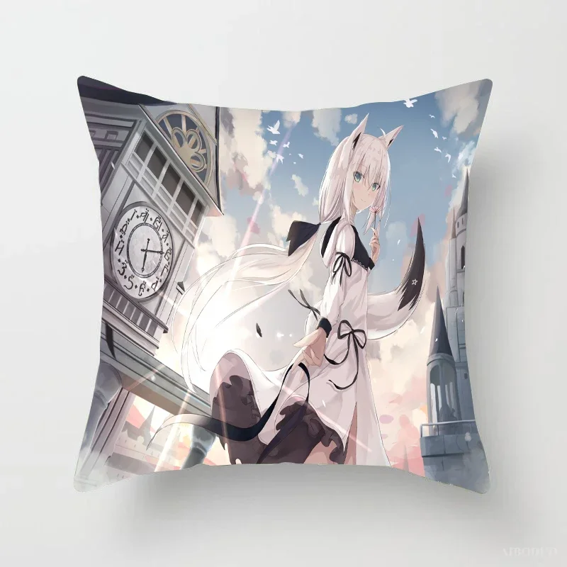 Hololive Body Pillow Anime Pillowcase Shirakami Fubuki Home Decor Pillow Covers Decoration Home Luxury Bedroom Home Living Room