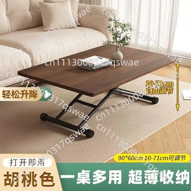 1 piece foldable coffee table liftable multi-functional mini household furniture