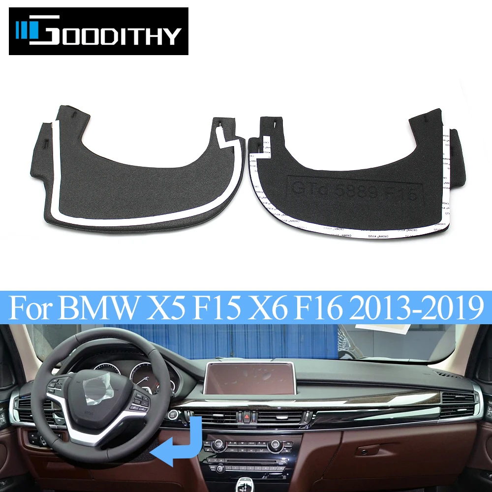 Car Interior Front Dashboard Steering Wheel Lower Column Cover Sponge Backplate For BMW X5 X6 F15 F16 2013-2019 51459298954