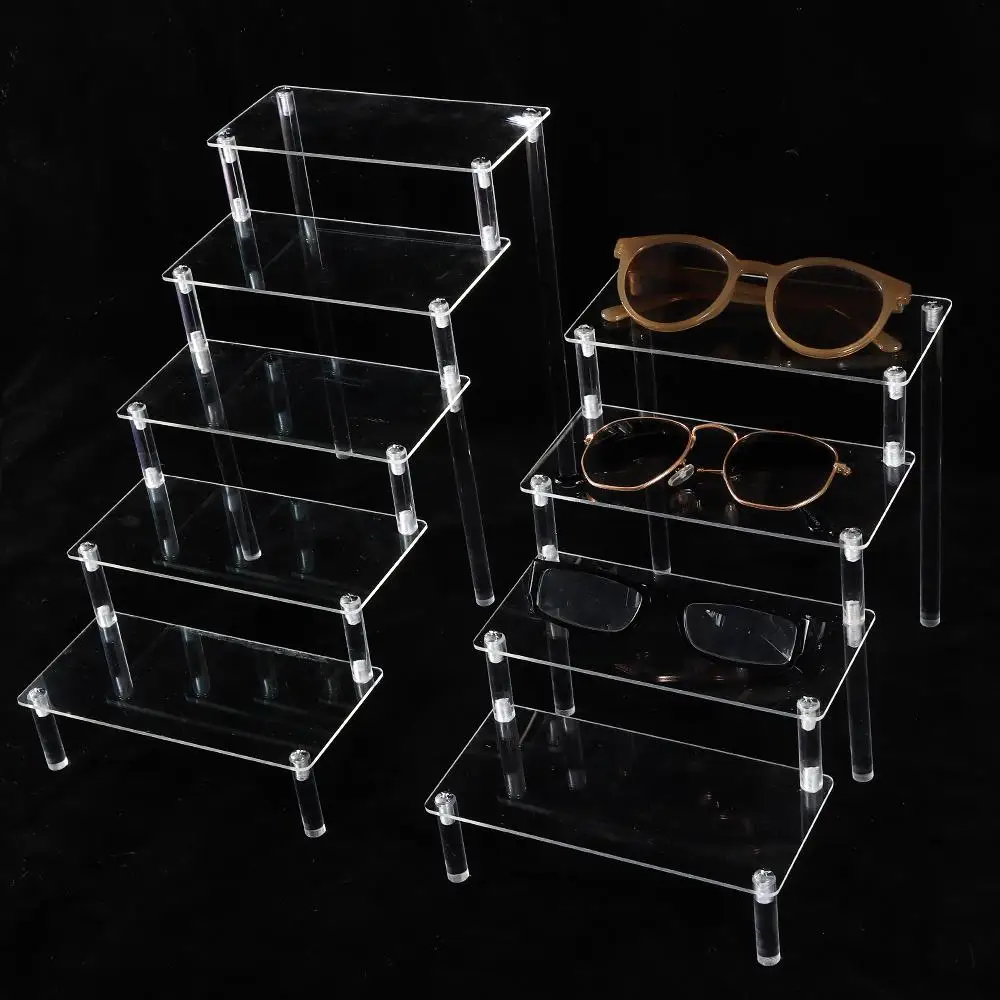 New Acrylic Sun Glasses Display Shelf Clear Multi Layers Eyeglasses Stand Durable Collectibles Display Holder