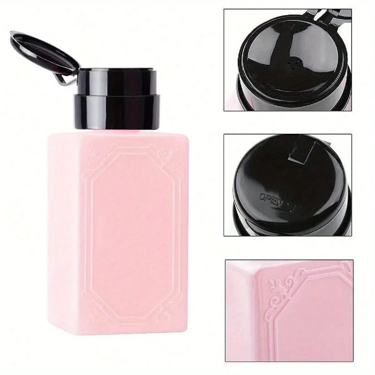 1 pudełko Nail Polish Refillable Press Pump Empty Bottles Remover Bottle Liquid Container Narzędzie do makijażu