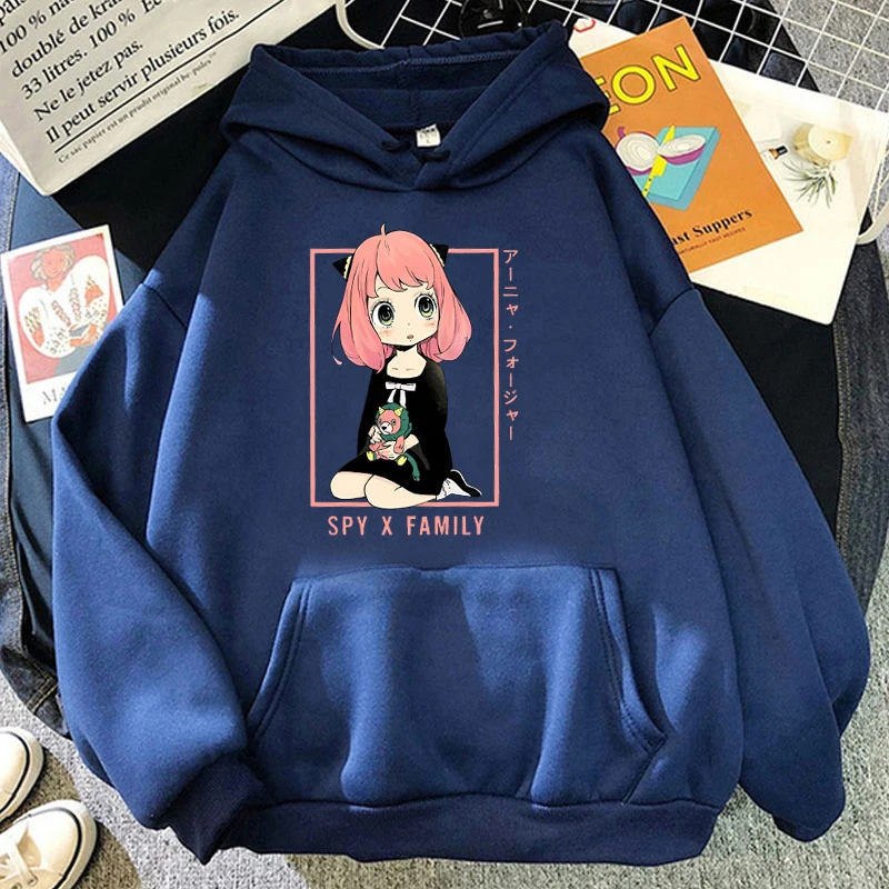 Fashion Men/Women Hoodie Anime Anya Forger Print Hoodie Casual Long Sleeve Sweatshirts Autumn And Winter Personality Pullover