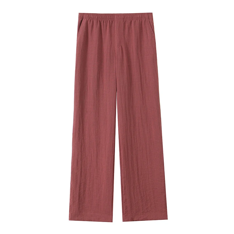 mln vintage calça terno para mulher casual sólido blusa de manga longa com faixas soltas calças compridas chique moda verão conjuntos básicos