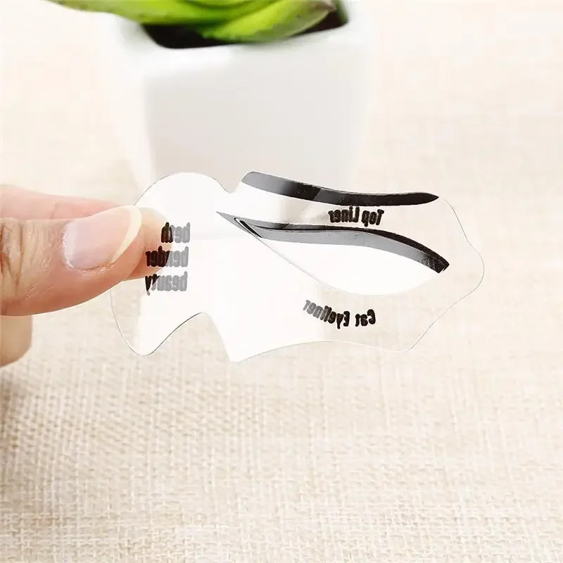 2pcs-Eyeliner Modell karte Cat Eyeliner Smokey Eye Template Shaper Modell Mode Eyeliner Kartens chablone