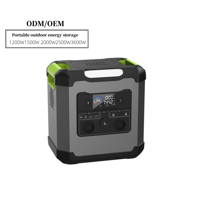 Power Pack 1200W High Capacity Fast Charger Outdoor Camping Power Pack 1500W 2000W Solar Lithium Battery