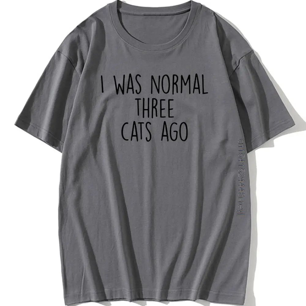 I WAS NORMAL THREE CATS AGO Letters Print Women Tshirt Cotton Casual Funny t Shirt For Lady Top Tee 6 Colors Drop Ship ZT20-233