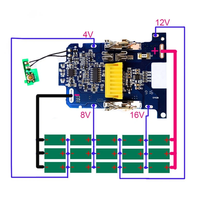 BL1830 Li-Ion Battery BMS PCB Charging Protection Board For Makita 18V Power Tool BL1815 BL1860 LXT400 Bl185 4Pcs