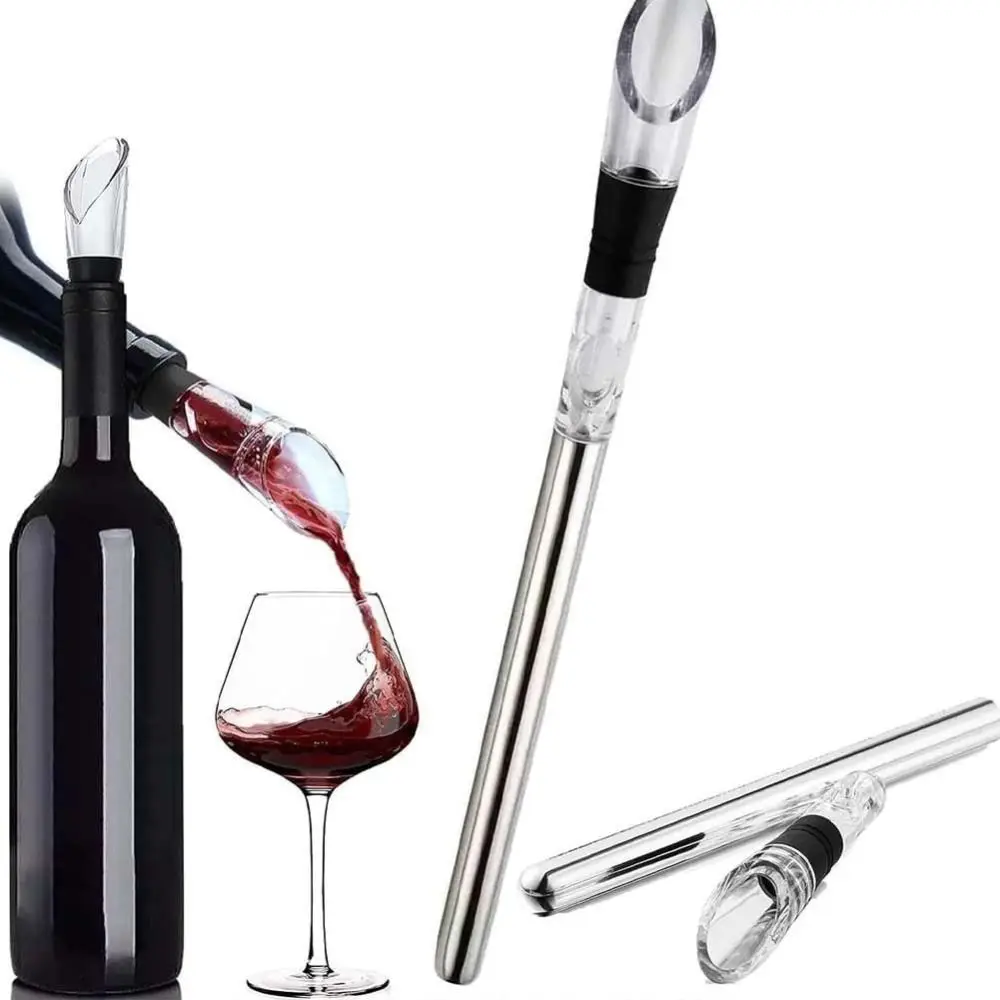 Stainless Steel Wine Cooling Stick Wine in 15 Minutes Hours Without Diluting The Taste Wine Chiller Stick Rapid Cooler