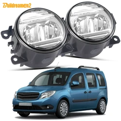 2 X Zespół świateł przeciwmgielnych LED 30W 3000LM Samochodowe przednie światła przeciwmgielne do jazdy dziennej DRL do Mercedes Benz Citan W415 2012-2021