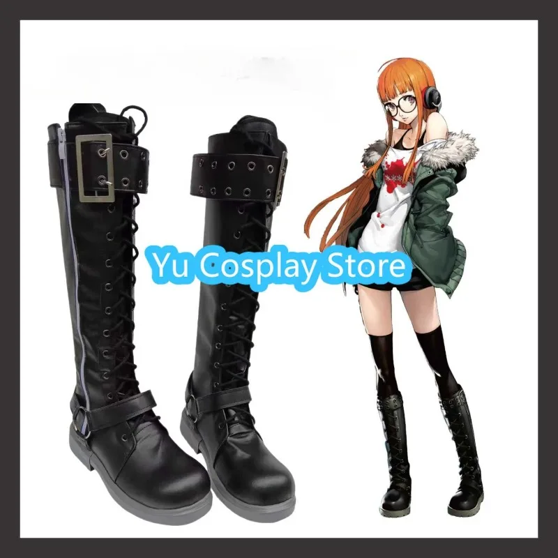 

Yu Cosplay Store Sakura Futaba Cosplay Shoes Anime Cosplay Shoes Boots Halloween Costumes Props