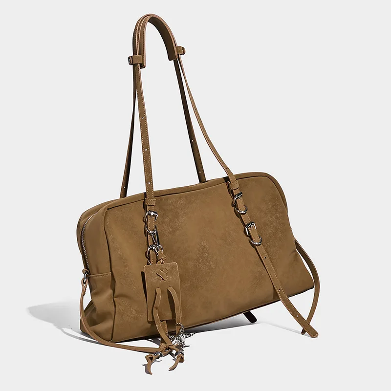 

Elegant Premium Suede PU Leather Underarm Shoulder Handbag For Women Fashion Designer Shoulder Tote Bag With Strap