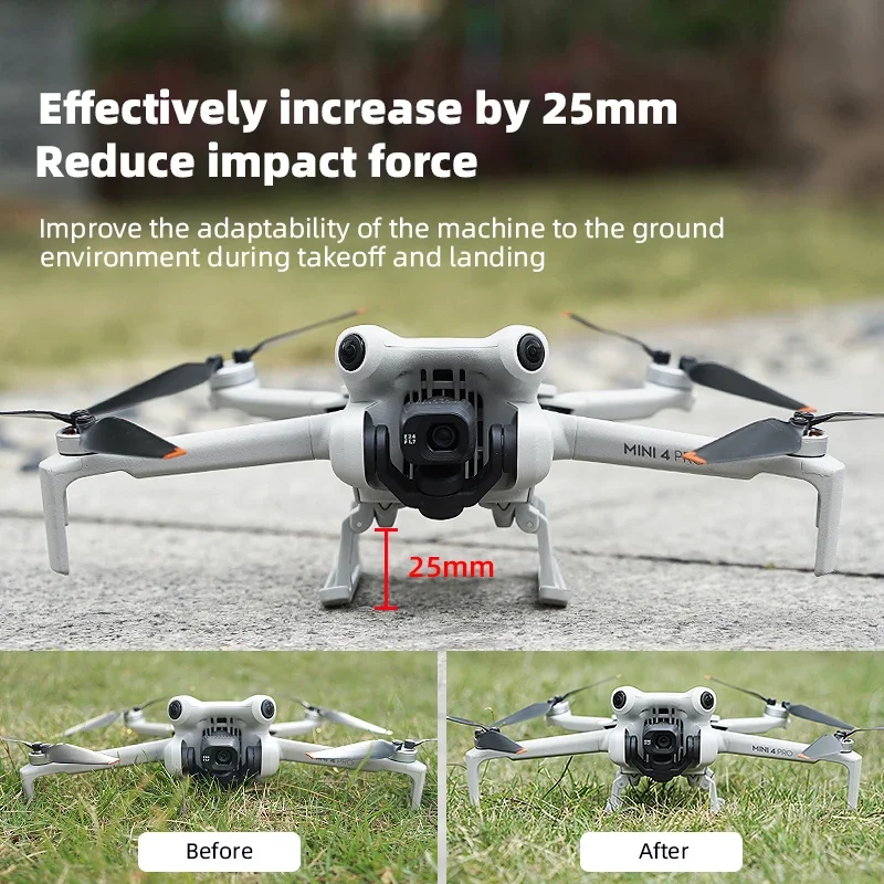 Quickly Release Foldable Landing Gear for DJI Mini 4 Pro,Increased Expansion Leg for DJI Mini 4 Pro Drone Accessories