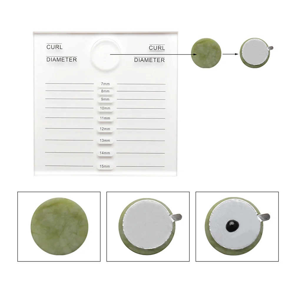 

10pcs Eyelash Tray Holder Premium Disposable Lightweight Smooth Jade Slot Glue False Lashes Strong Sticky Eyelash