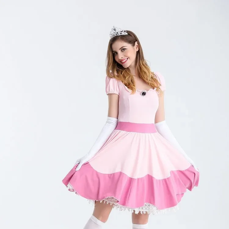 

Halloween Adult Cosplay Peach Masquerade Costume