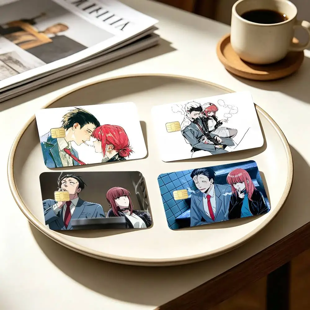 COOL S-Smoking Behind the Supermarket with You   4pcs 1Set Card Stickers Small Waterproof Chip 4PCS Card Sticker Anti-Scratch