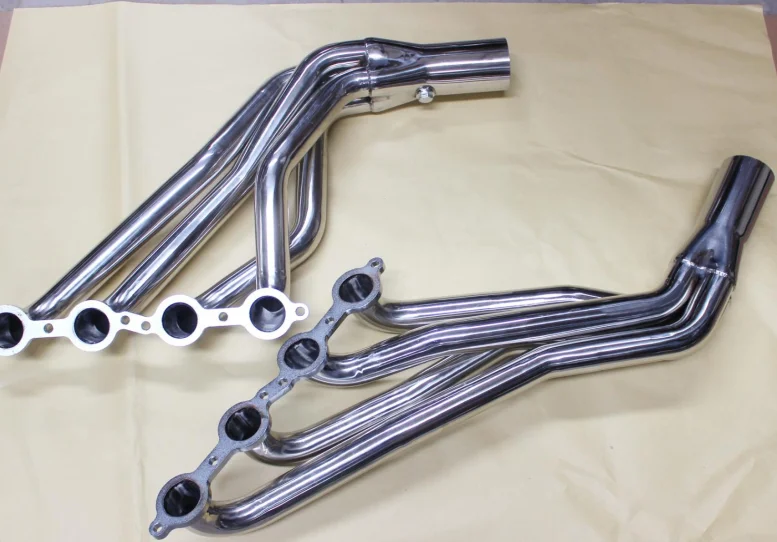 For Stainless Steel Exhaust Long Tube Header Manifold for Chevy Silv erado/Suburban, GMC 2007-2014 4.8L/5.3L/6.0L/
