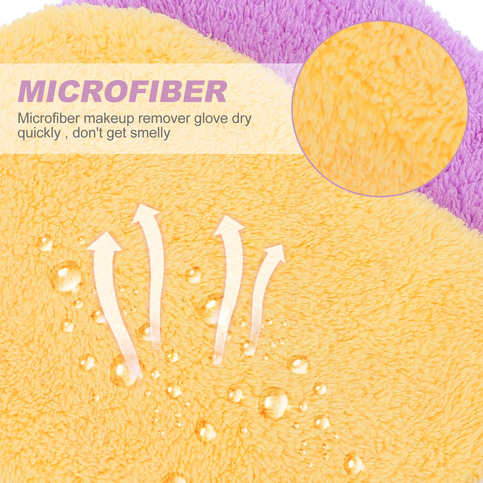 2 Pcs Face Cloth Glove Facial Gloves for Cleansing Mitts Makeup Remover Cleaning Mitten