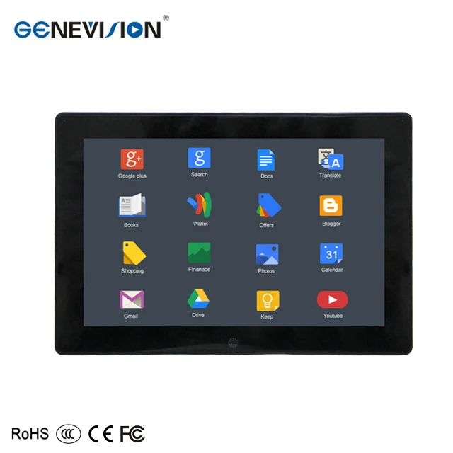 10.1" Touch Screen Android 3G Bus Taxi LCD Advertising Player With TFT Video Support