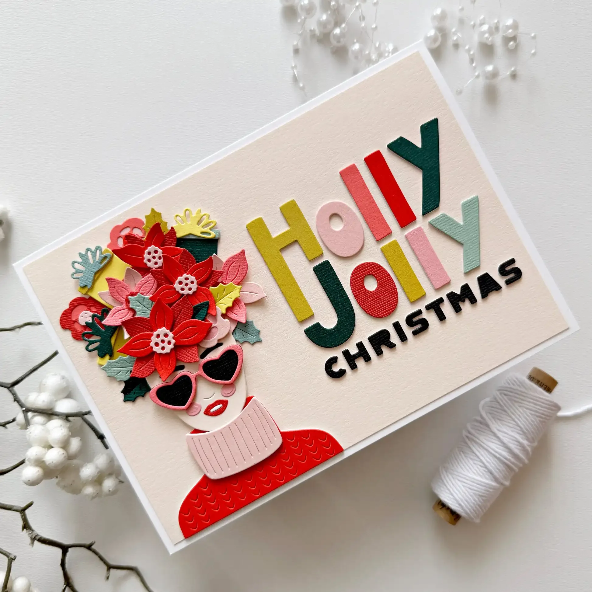 2025 شجرة عيد الميلاد البونسيتة ندفة الثلج ستار خلفية المعادن قطع يموت DIY بها بنفسك صنع كرت هدية سجل القصاصات تنقش الحرفية #3