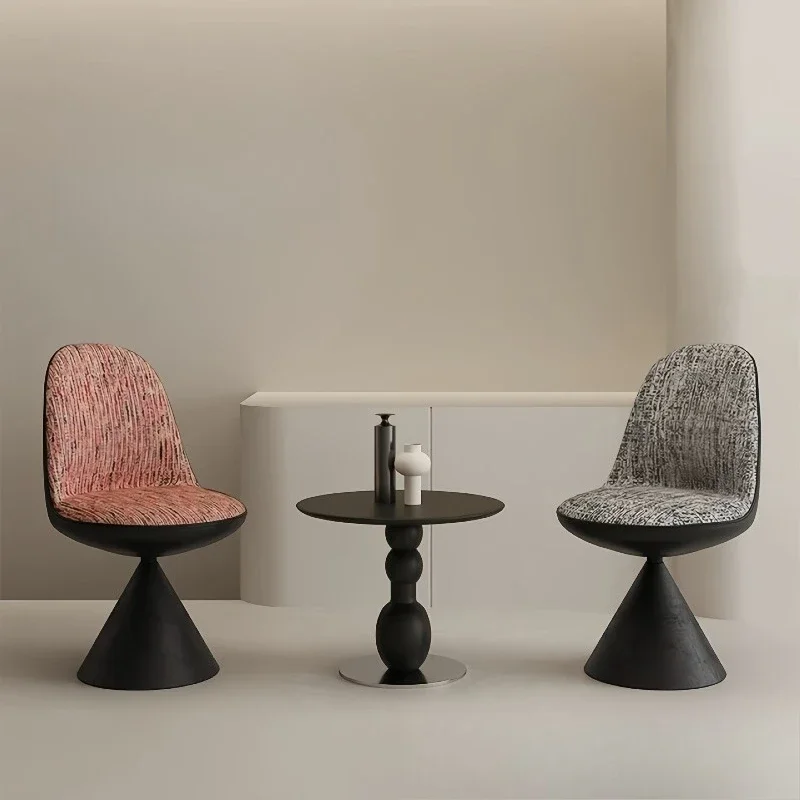 New backrest dining chair rotating makeup stool design high-end bedroom dressing chair study desk chair
