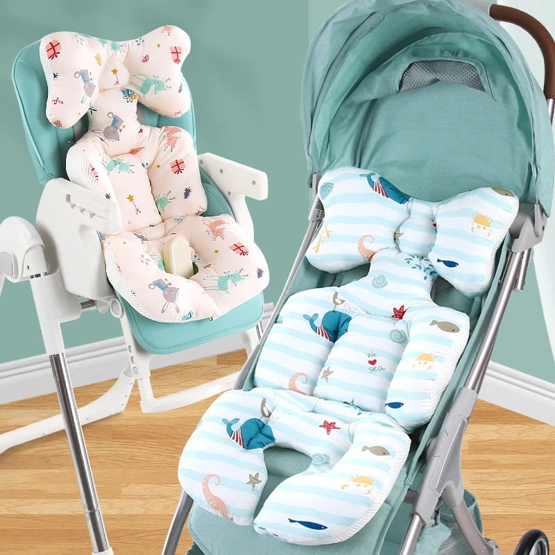 Baby Car Stroller Seat Cushion Newborn Kids Carriage Pram Liner Buggy Cotton Pad Stroller Dining Chair Mattress Accessories