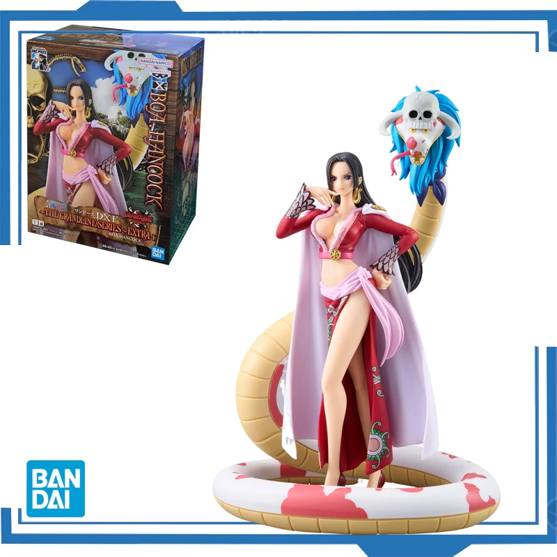 Bandai Original Banpresto Anime One Piece DXF The Grandline Series Boa Hancock PVC Action Figure Model Gifts Collectible Toy